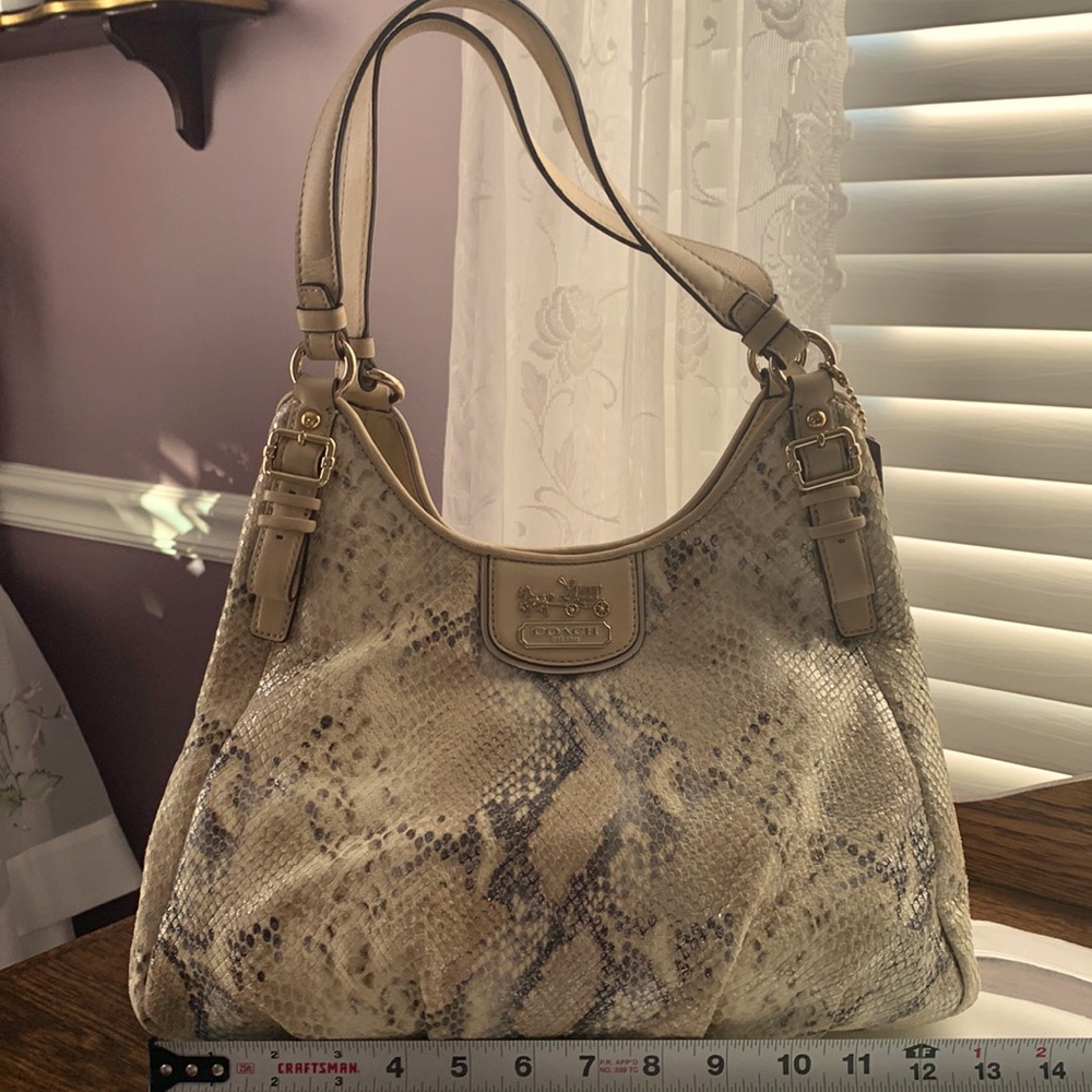 NWT COACH EXOTIC SNAKE HANDBAG